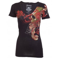 ARCHAIC AFFLICTION Buckle BKE Women T-Shirt Top WAGER